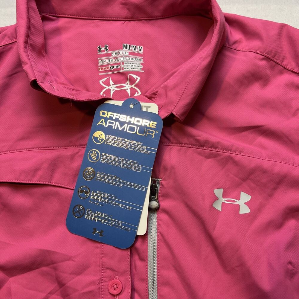 Under Armour Fishing Women’s Button Down Size Medium NWT
